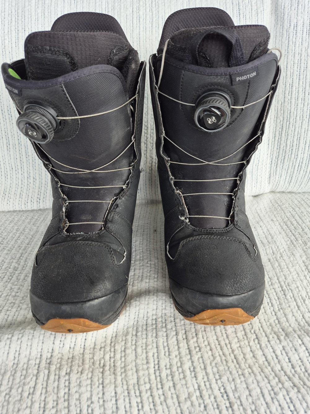 BURTON PHOTON Size 12 Black Snowboard Boots with BOA Dial Closure